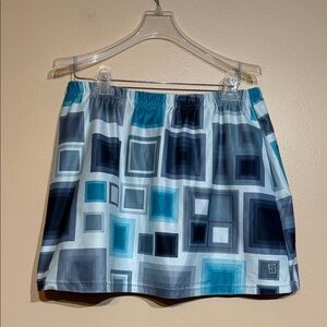 Nike Blue and Gray Geometric Women's Skort